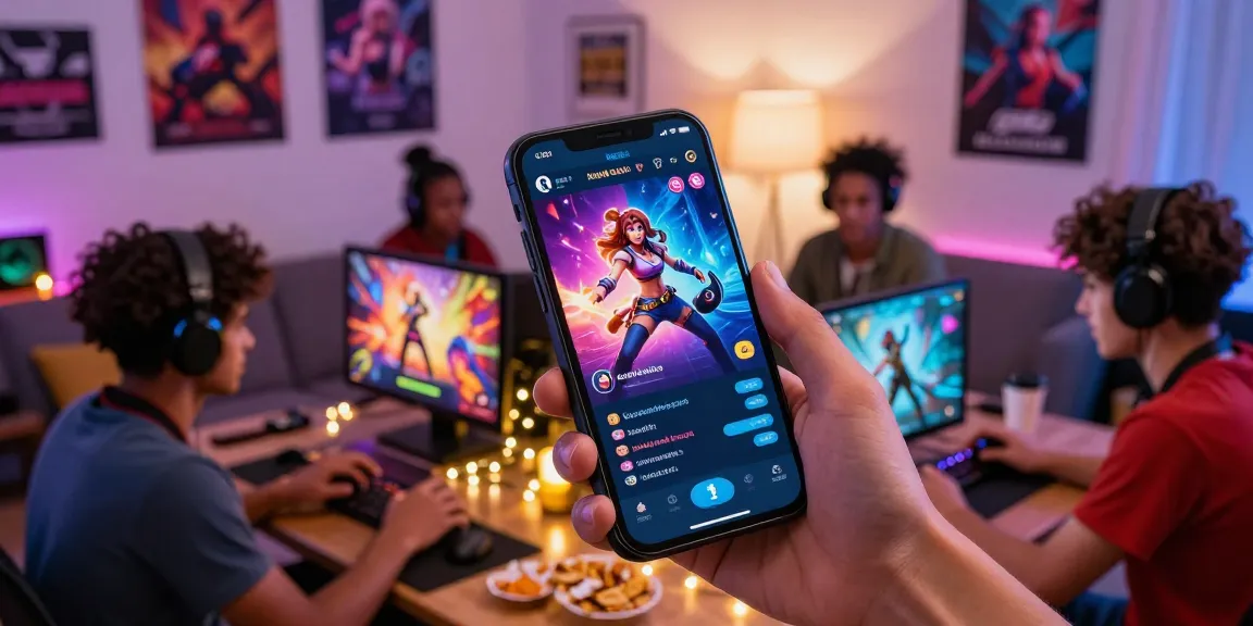 Players enjoying free mobile hentai games on their devices in a cozy gaming atmosphere.