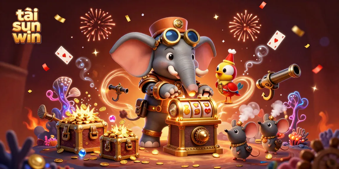 Experience the thrill of tải sun win with exciting slot games and vibrant casino elements in stunning 3D illustration.