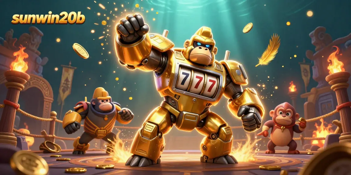 Experience the thrill of sunwin20b with an exhilarating 3D gaming scene showcasing vibrant character action and casino elements.