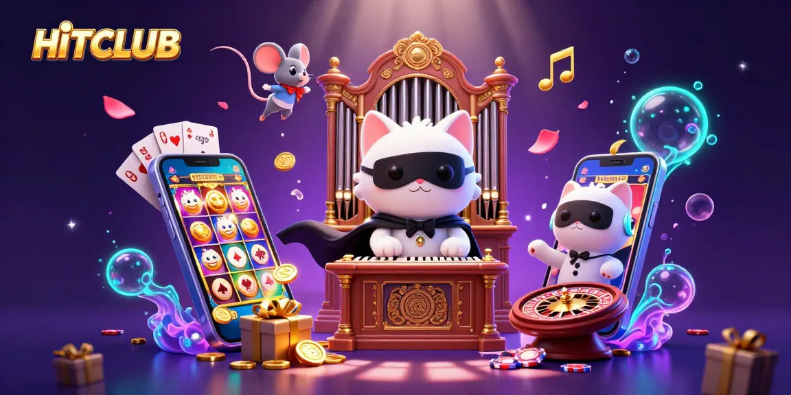 Experience the excitement of HITCLUB with stunning casino elements, 3D characters, and dynamic game action.